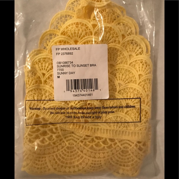 ☀️NWT FREE PEOPLE Sunrise to Sunset Bra In Sunny Day - Picture 8 of 9